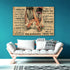 Personalized Home Gym Decor Couple Lovers Canvas, Wall Art