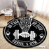 Personalized Home Gym Decor Motivational Quotes Round Rug, Carpet