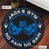 Personalized Home Gym Decor Motivational Quotes Round Rug, Carpet