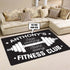 Personalized Fitness Rug Home Gym Decor Gym Gift Stop Wishing Start Doing