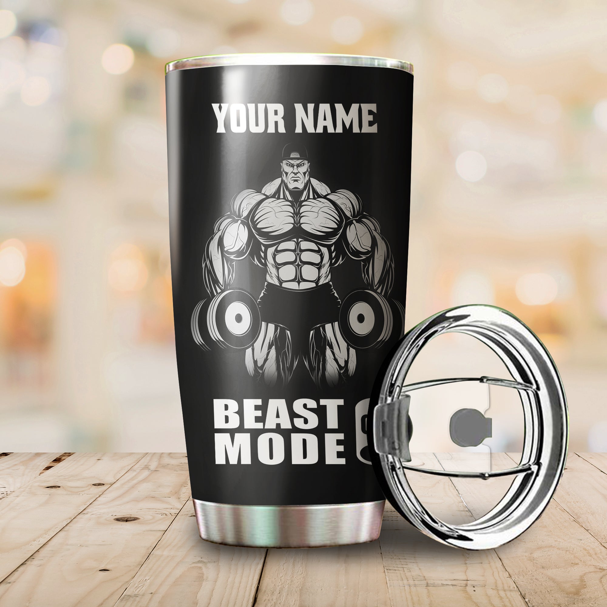 Personalized Gym Bodybuilding Tumbler Cup Motivation Quotes Workout Gifts