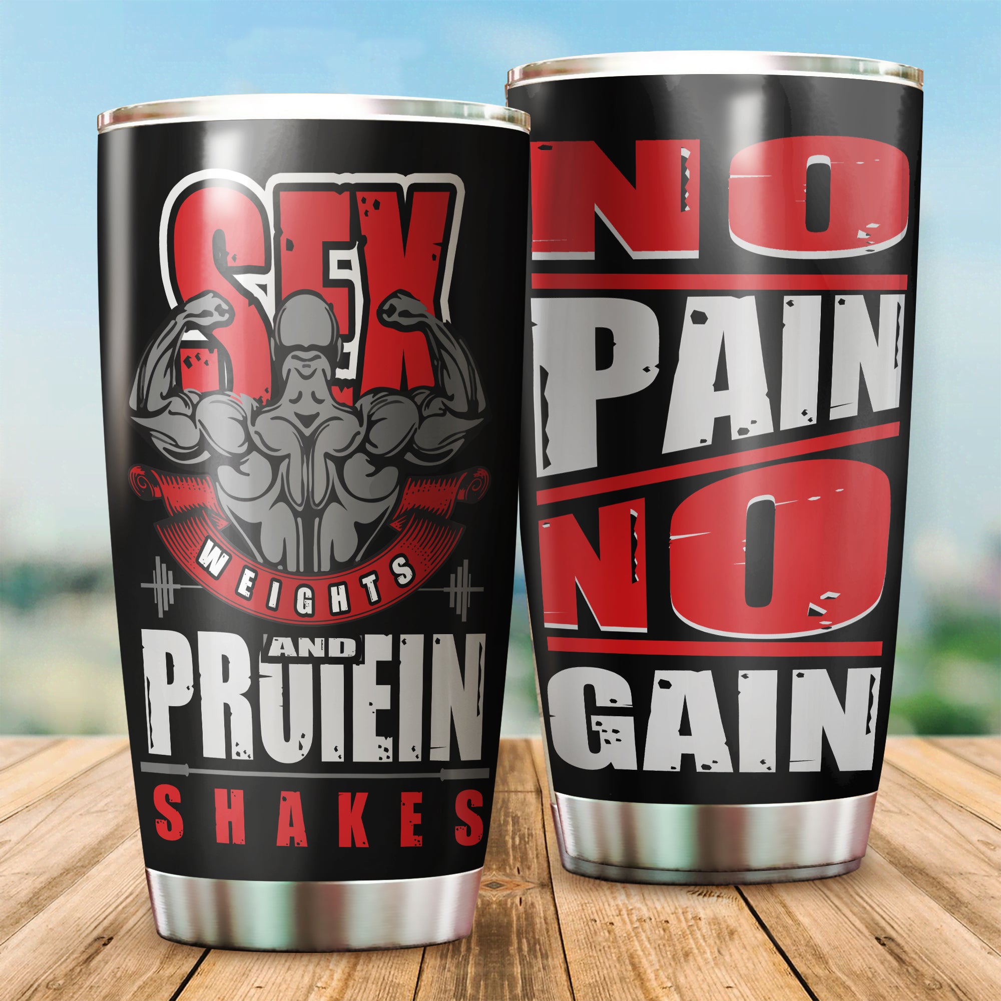 Personalized Gym Bodybuilding Tumbler Cup Motivation Workout Gifts