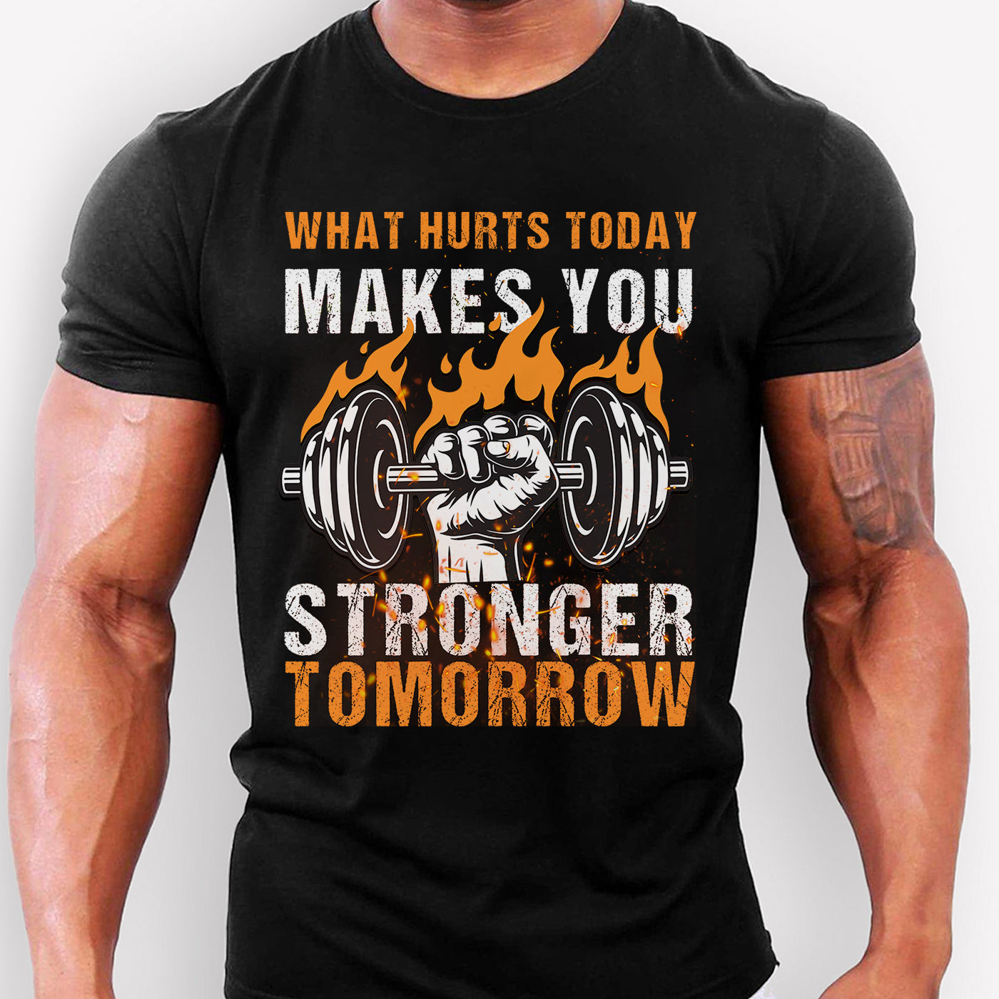 Gym Motivational Men T-Shirt Bodybuilding Weightlifting Shirt Gym Lover Gift