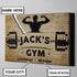 Personalized Motivational Quotes Gym Poster Canvas Home Gym Decor Weightlifting Gift