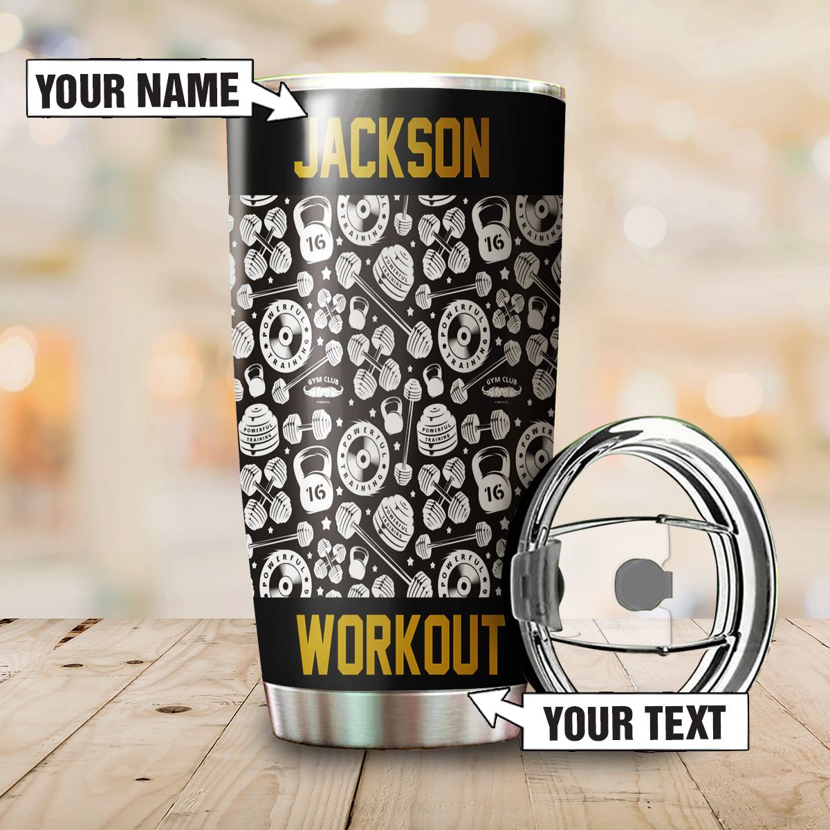 Personalized Fitness Workout Gym Tumbler Workout Gifts