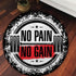 Personalized Bodybuilding Home Gym Decor No Pain No Gain Round Rug, Carpet