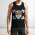 Men Gym Tank Tops Motivational Shirts Barbell No Pain No Gain