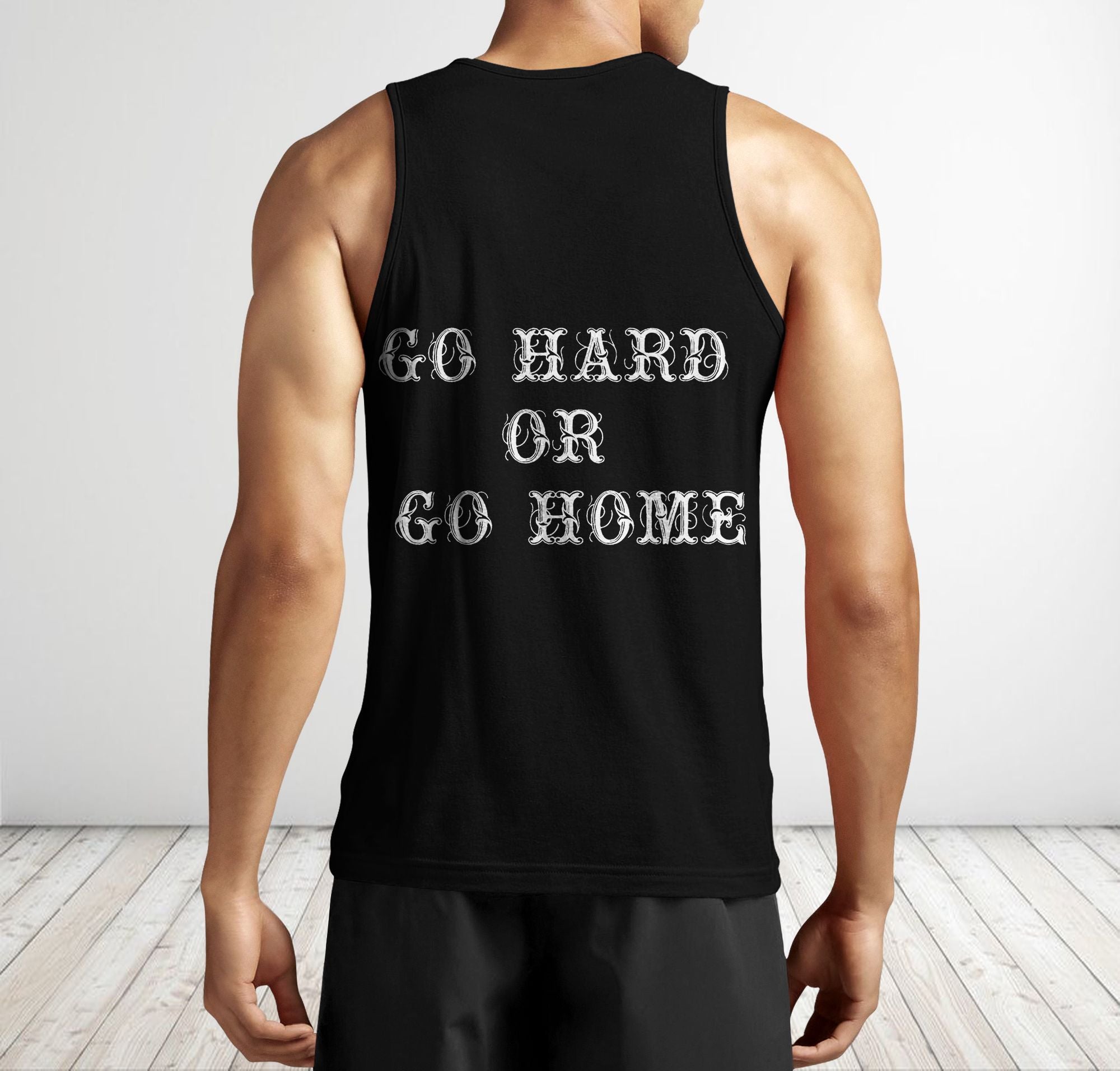 Men Gym Tank Tops Motivational Shirts Skull Dumbbell