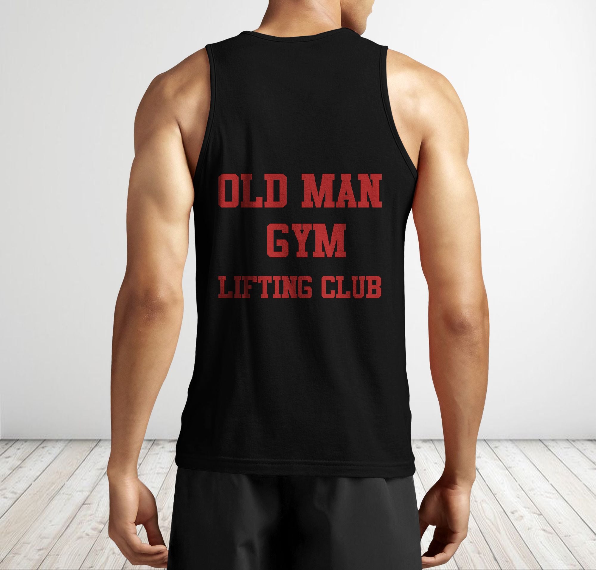 Men Gym Tank Tops Motivational Shirts Old Man Lifting Club