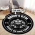 Personalized Bodybuilding Home Gym Decor Shut Up And Train Round Rug, Carpet