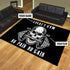 Personalized Bodybuilding Rug Home Gym Decor Skull Bodybuilding Gift