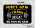 Fitness Custom Metal Sign Home Gym Decor Eat Sleep Train Repeat Gym Gift