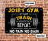 Fitness Custom Metal Sign Home Gym Decor Eat Sleep Train Repeat Gym Gift