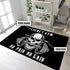 Personalized Bodybuilding Rug Home Gym Decor Skull Bodybuilding Gift