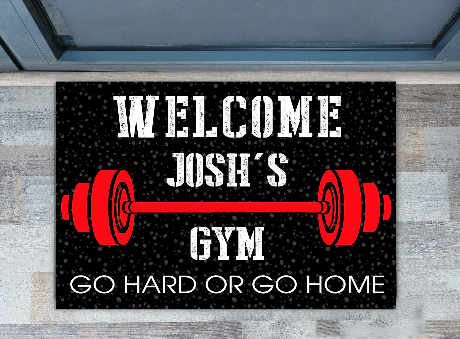 Home Gym Decor Door Mat Gym Weightlifting Gift