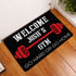 Home Gym Decor Door Mat Gym Weightlifting Gift