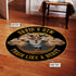 Personalized Bodybuilding Home Gym Decor Train Like A Beast Round Rug, Carpet