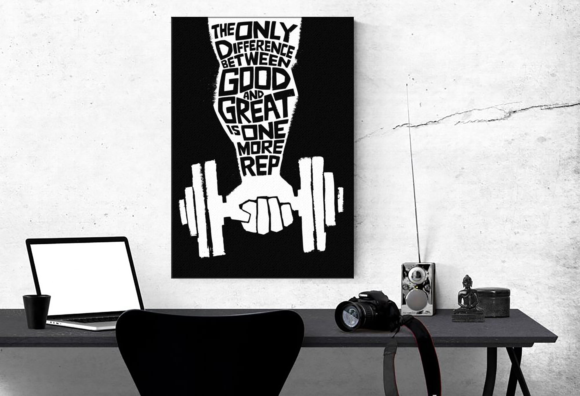 One More Rep Gym Poster Canvas Home Gym Decor Bodybuilding Gift