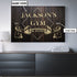Personalized Home Gym Decor No Excuses Canvas, Wall Art