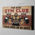 Personalized Fitness Home Gym Decor Club Decor, Weightlifting Canvas, Wall Art