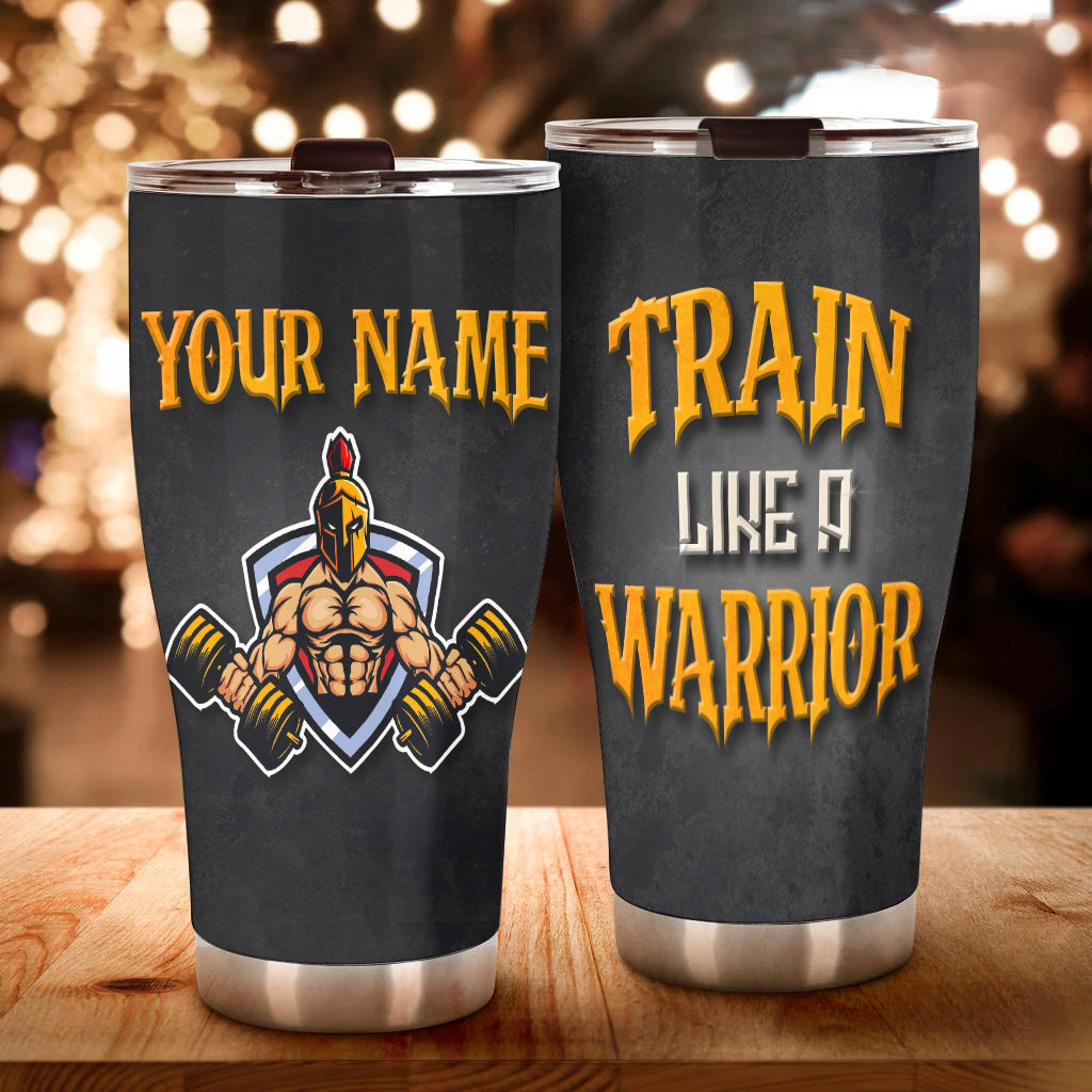 Personalized Gym Tumbler Spartan Warrior Gym Gift 11022