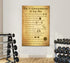 Home Gym Canvas The 10 Commandments of Leg Day 11236