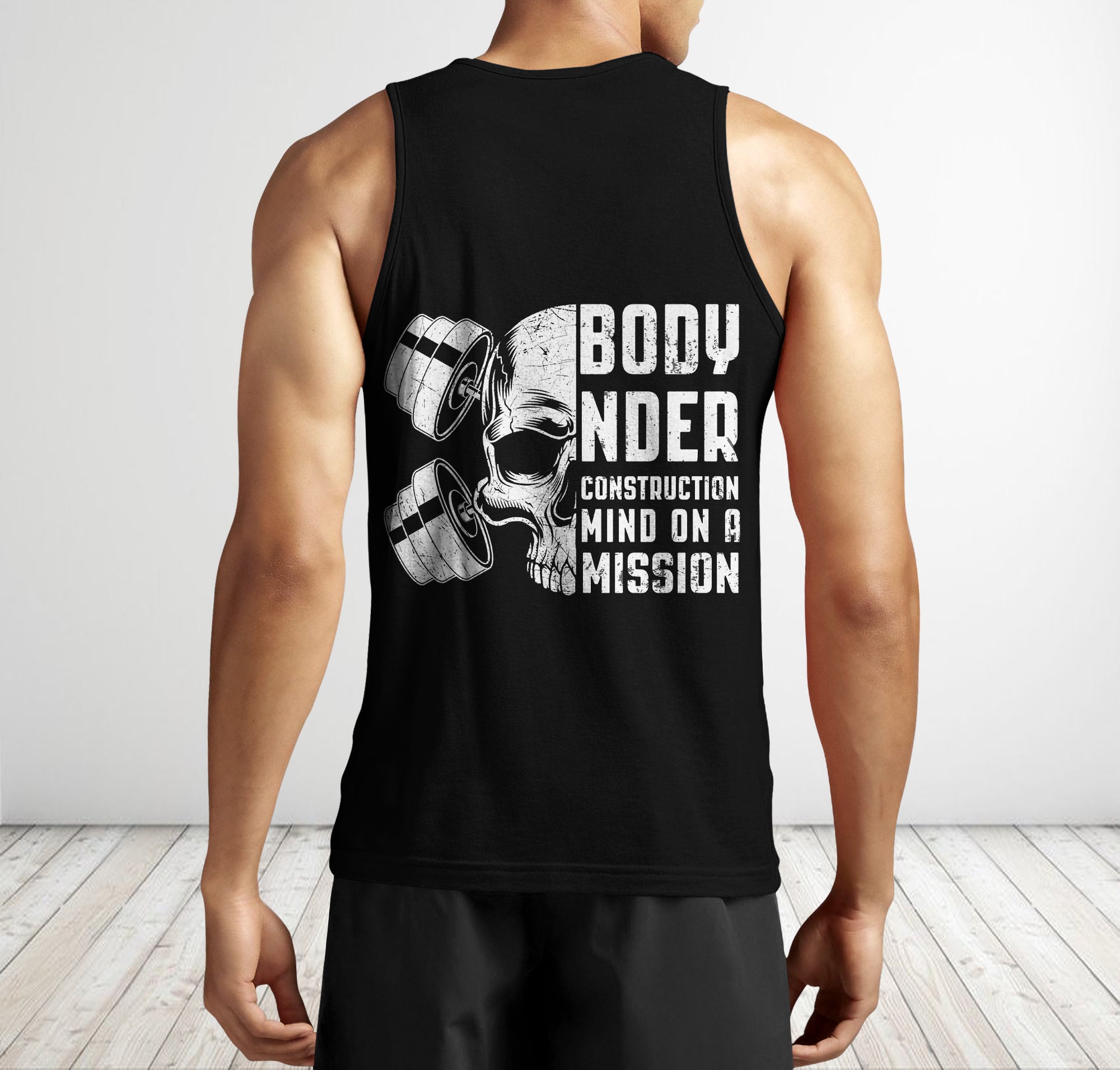 Men Gym Tank Tops Motivational Shirts Body Under Construction