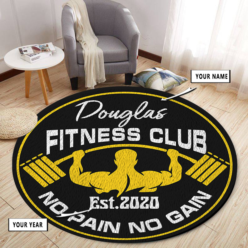 Personalized Gym Rug Fitness Home Gym Decor Gift Style My Pride