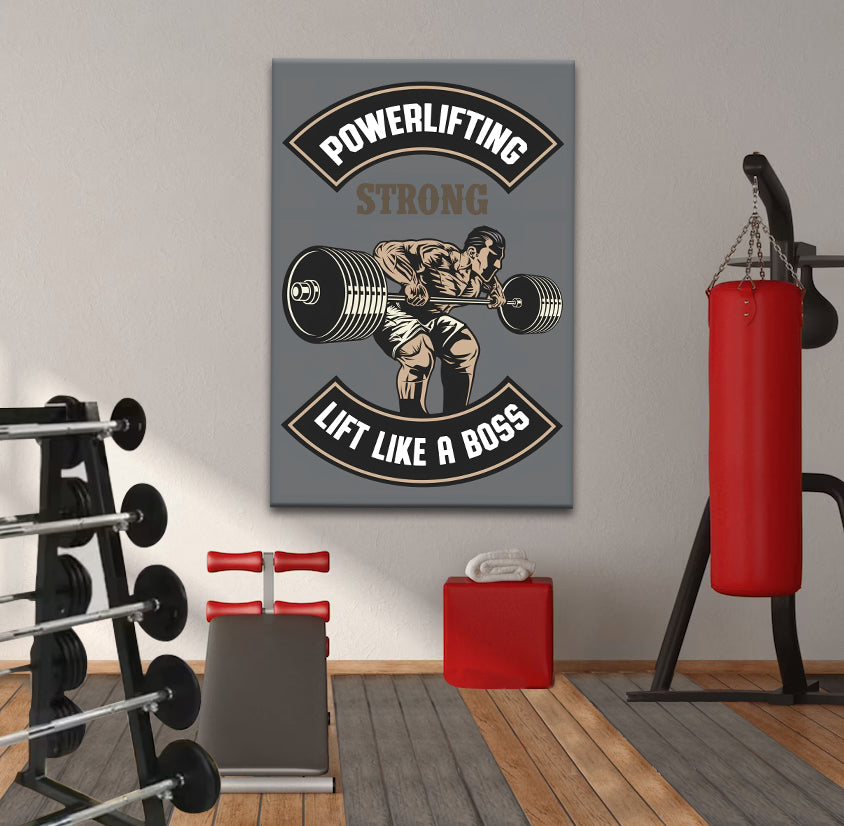 Powerlift Like A Boss Motivation Poster