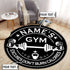Personalized Gym Round Rug Home Gym Decor Bodybuilding gift