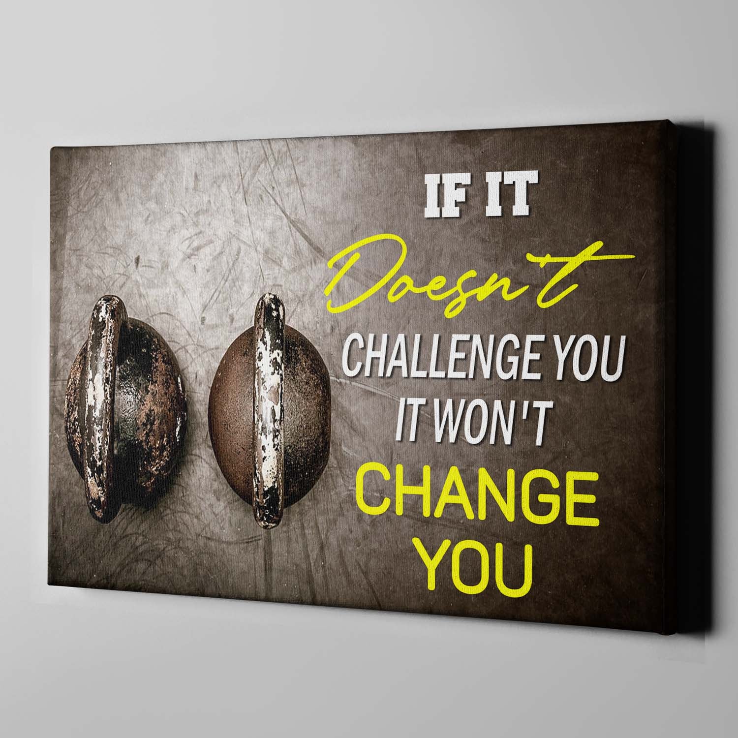 If It Doesnt Change You Gym Poster Canvas Home Gym Decor Bodybuilding Gift