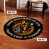 Personalized Gym Round Rug Spartan Warrior Home Gym Decor 11024