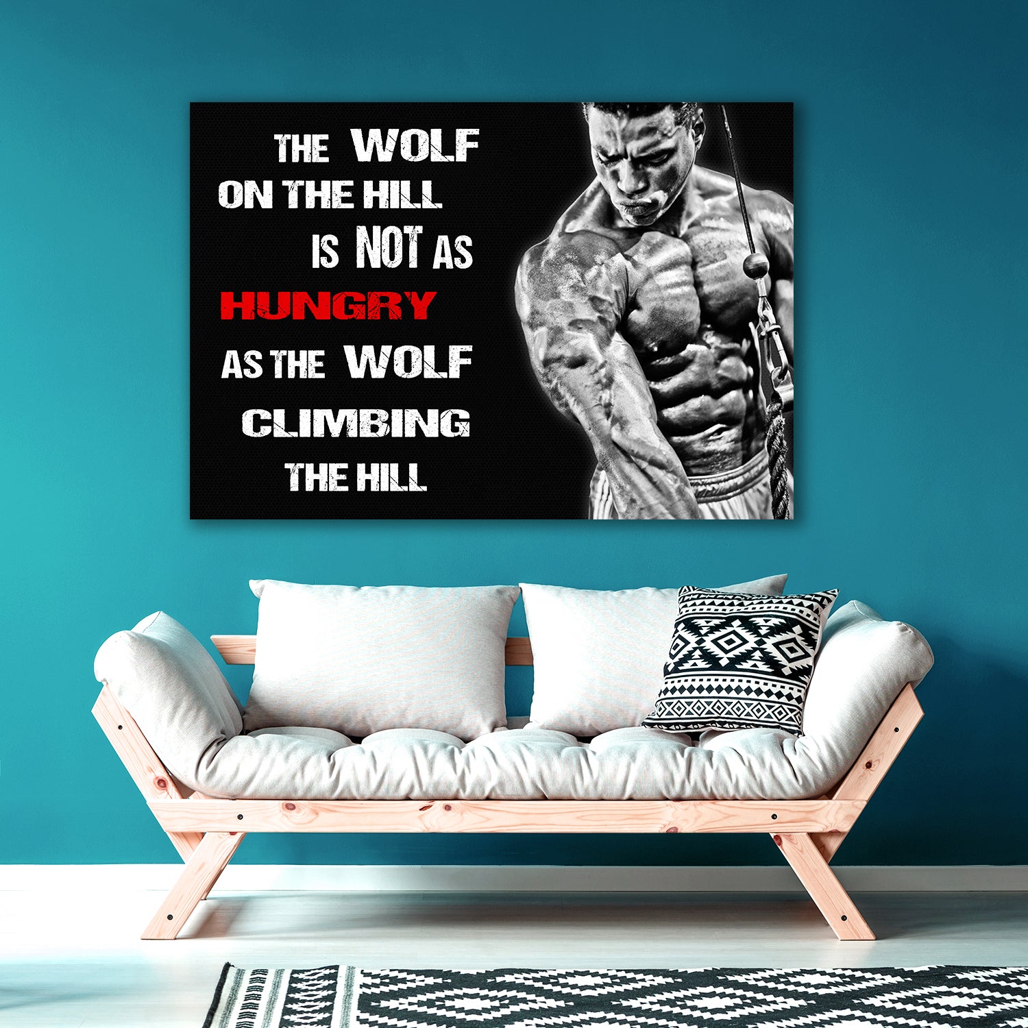 Motivational Quotes Gym Poster Canvas Gym Wall Art Fitness Gifts