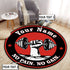Personalized Home Gym Decor No Pain No Gain Round Rug, Carpet