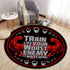 Motivational Quotes Gym Round Rug Carpet Home Gym Decor Bodybuilding gift