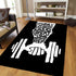 Home Gym Decor Rug Carpet Motivational Bodybuilding Gift