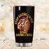 Gym Santa motivation quote tumbler