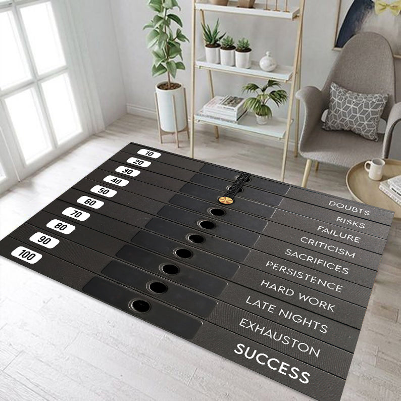 Gym Area Rug Weight Stack Motivational Quotes for Home Gym Decor 11160