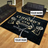 Personalized Gym Rug Home Gym Decor No Excuse Bodybuilding Gift