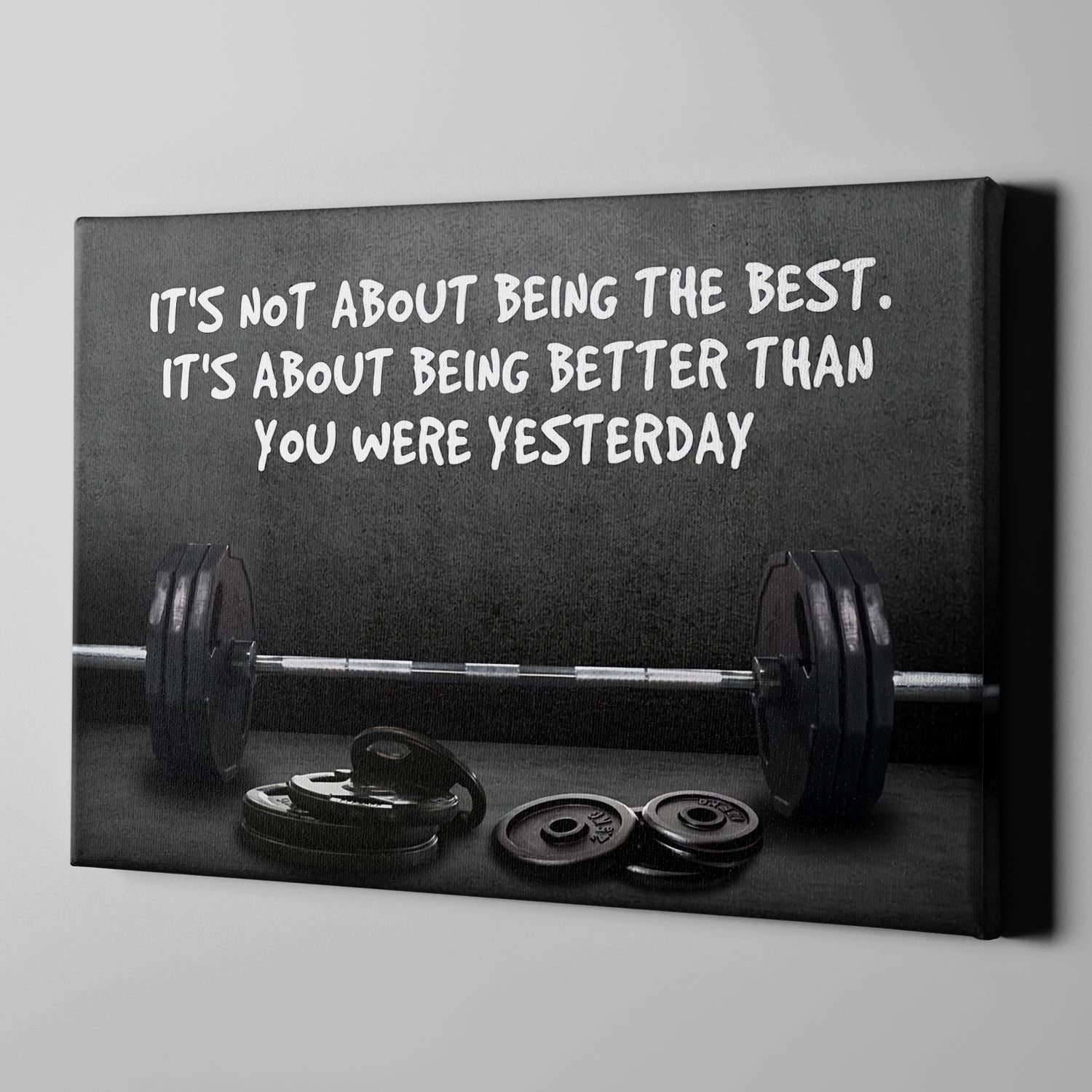 Motivational Quotes Gym Poster Canvas Home Gym Decor Weightlifting Gift