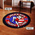 Personalized Muay Thai Gym Kickboxing Round Rug Gym Decor