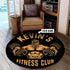 Personalized Fitness Home Gym Decor Center Round Rug, Carpet