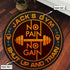 Personalized Gym Round Rug Home Gym Decor Carpet Motivation Fitness Gift