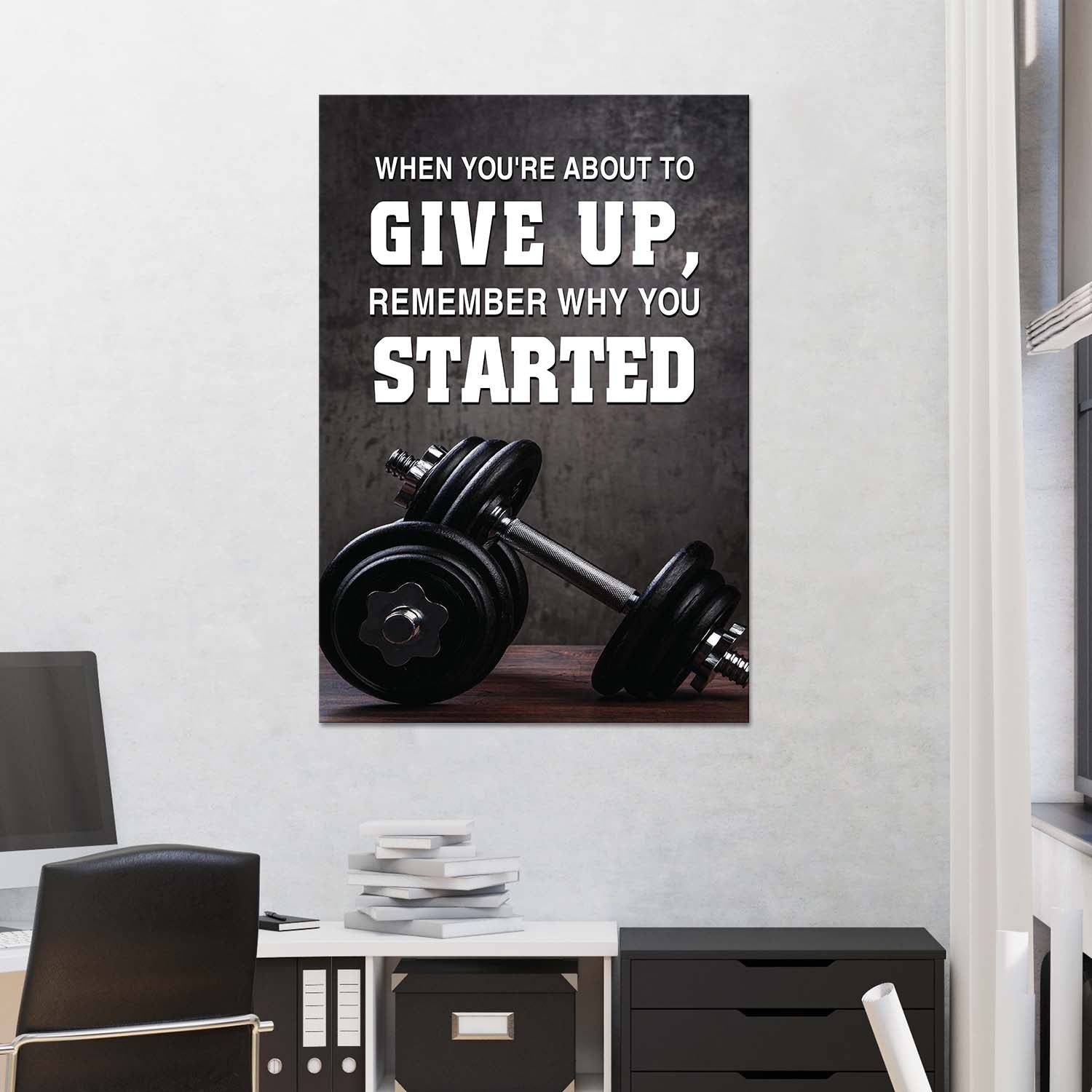 Remember when you started Gym Poster Canvas Home Gym Decor Bodybuilding Gift