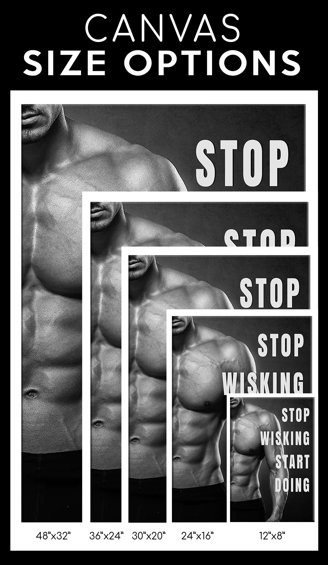 Motivational Quotes Gym Poster Canvas Home Gym Decor Fitness Gifts