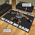 Personalized Gym Rug Home Gym Decor Bodybuilding Gift Muscle Strong Pitbull