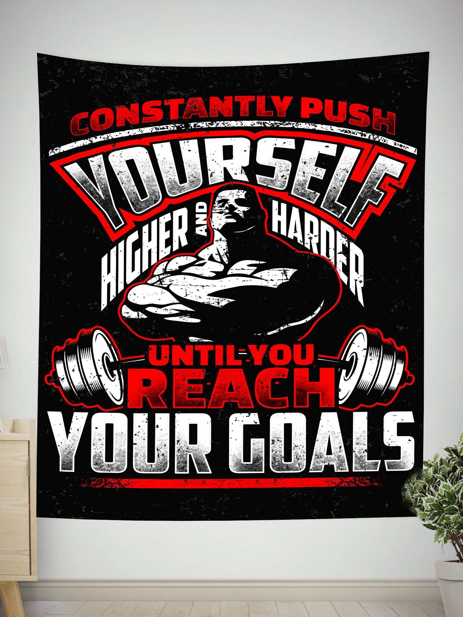 Personalized Gym Rug Home Gym Decor Bodybuilding Gift