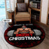 Personalized Gym Christmas Round Rug Home Gym Decor 11009