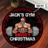 Personalized Gym Christmas Round Rug Home Gym Decor
