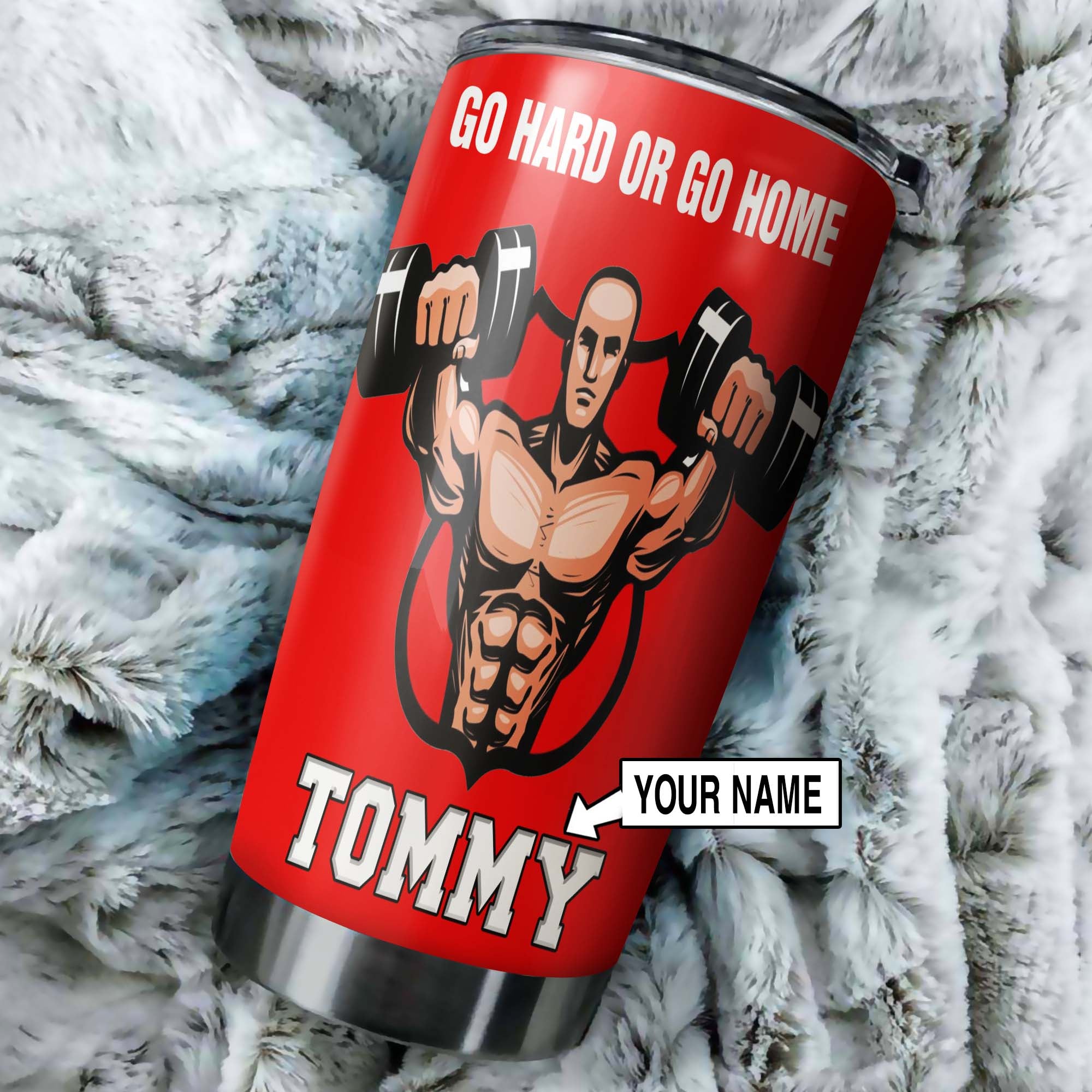 Personalized Bodybuilding Gym Tumbler Workout Gifts Go Hard Or Go Home